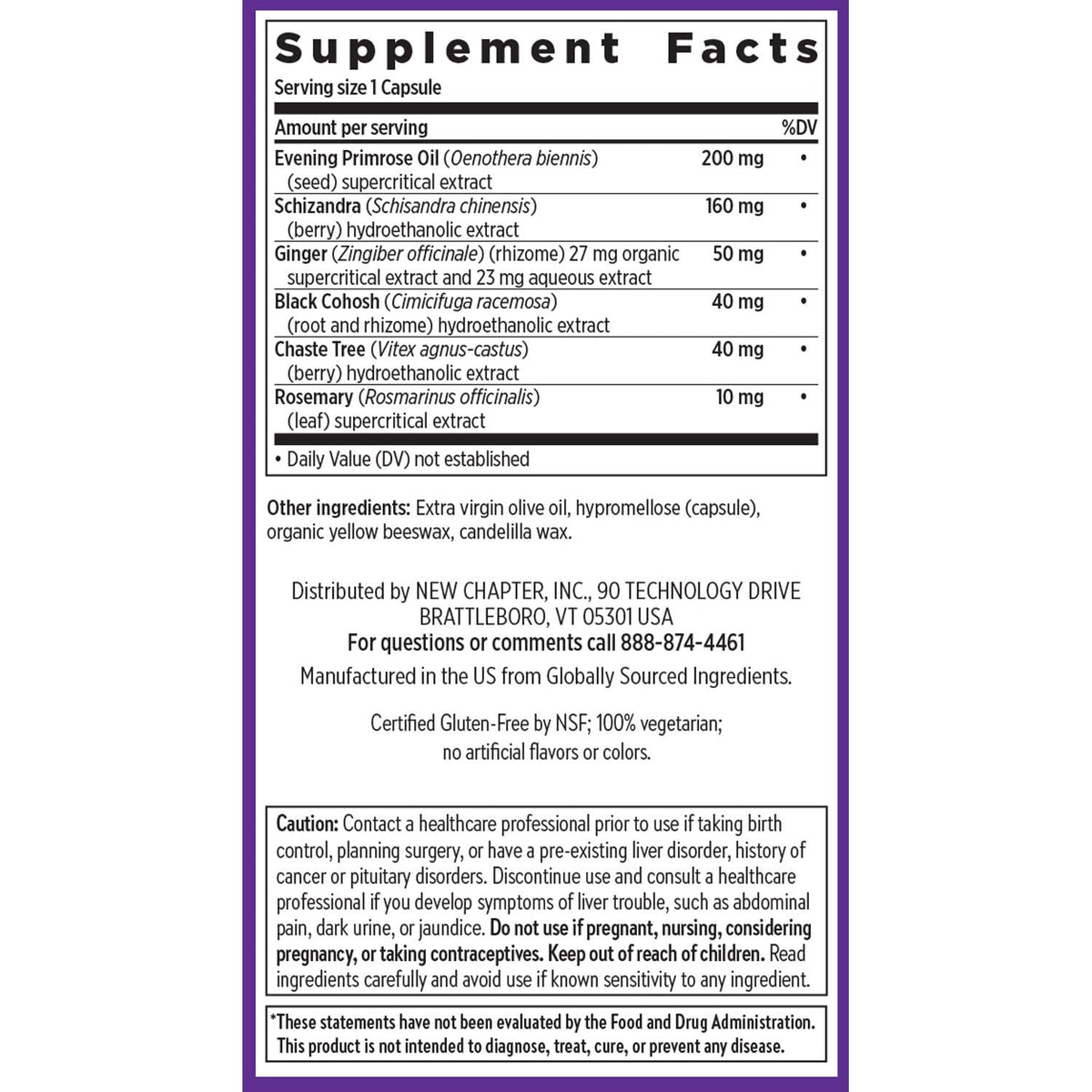 New Chapter vegetarian capsules bottle side profile