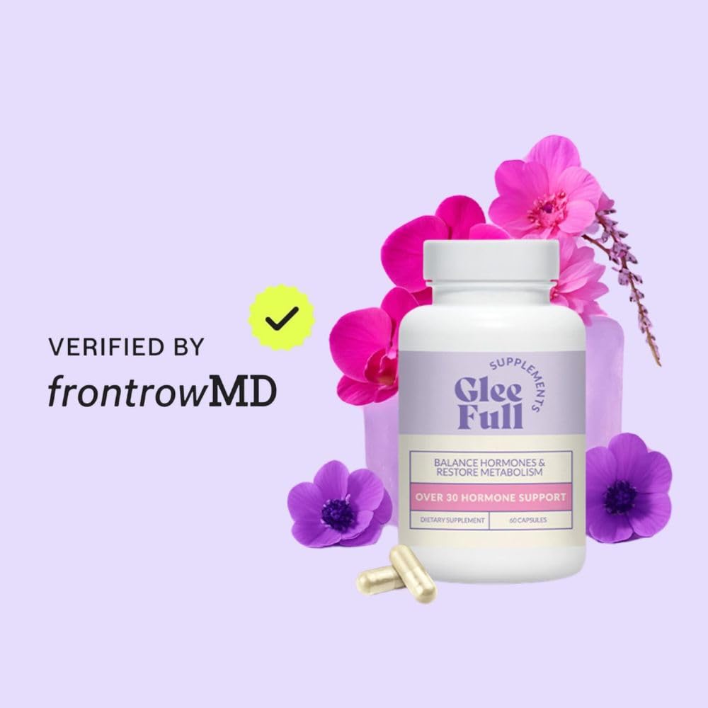 Gleefull Supps Over 30 Hormone Support package contents layout