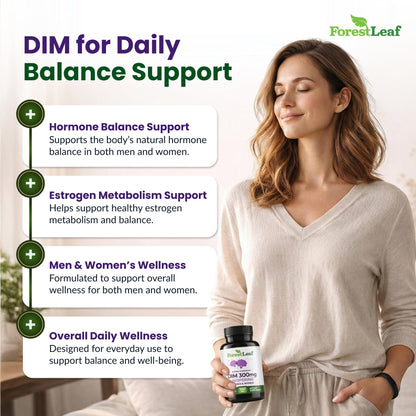 ForestLeaf diindolylmethane estrogen metabolism support supplement supplement facts panel