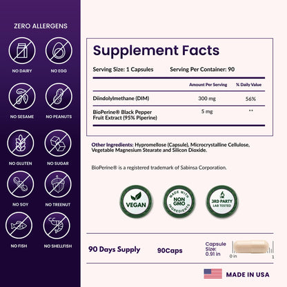 ForestLeaf hormone balance capsule premium health supplement bottle details for men and women