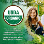 Zazzee chaste berry supplement label details