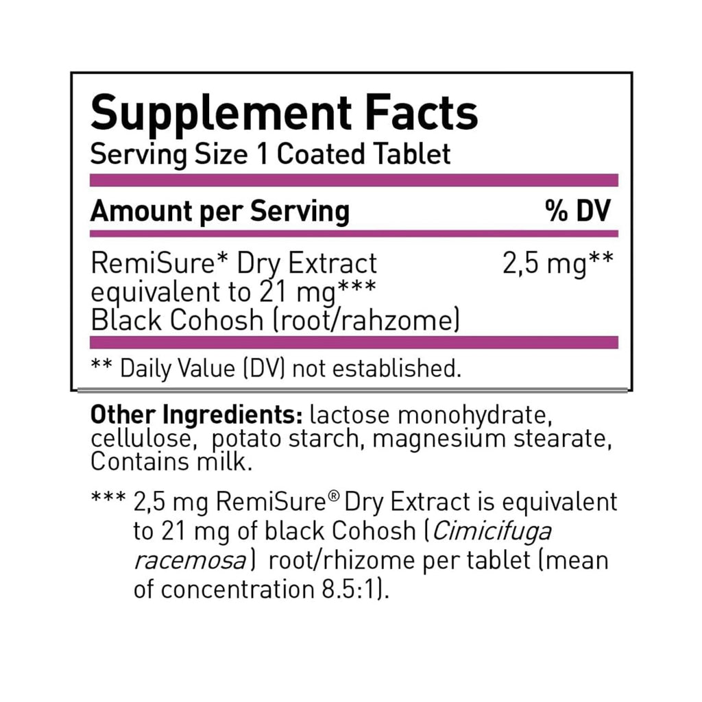 Remifemin 120 count health product overview