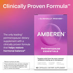 Amberen perimenopause capsules open box arrangement