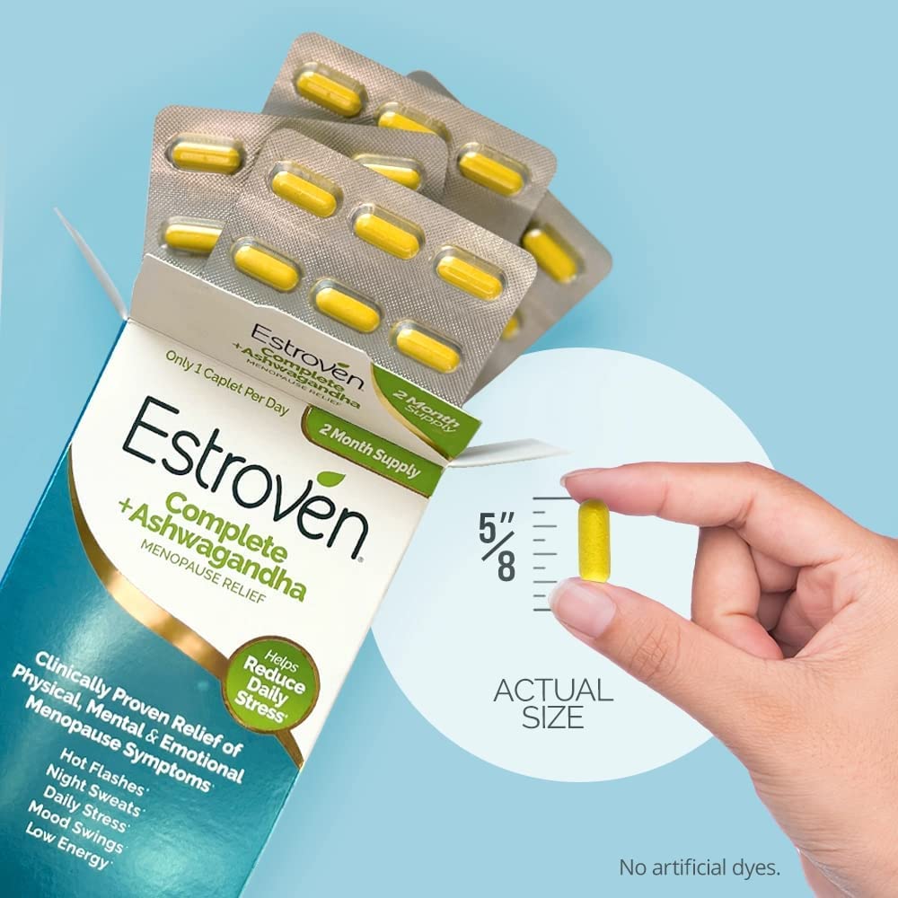 Estroven Complete And Ashwagandha Menopause Supplement daily dosage guide