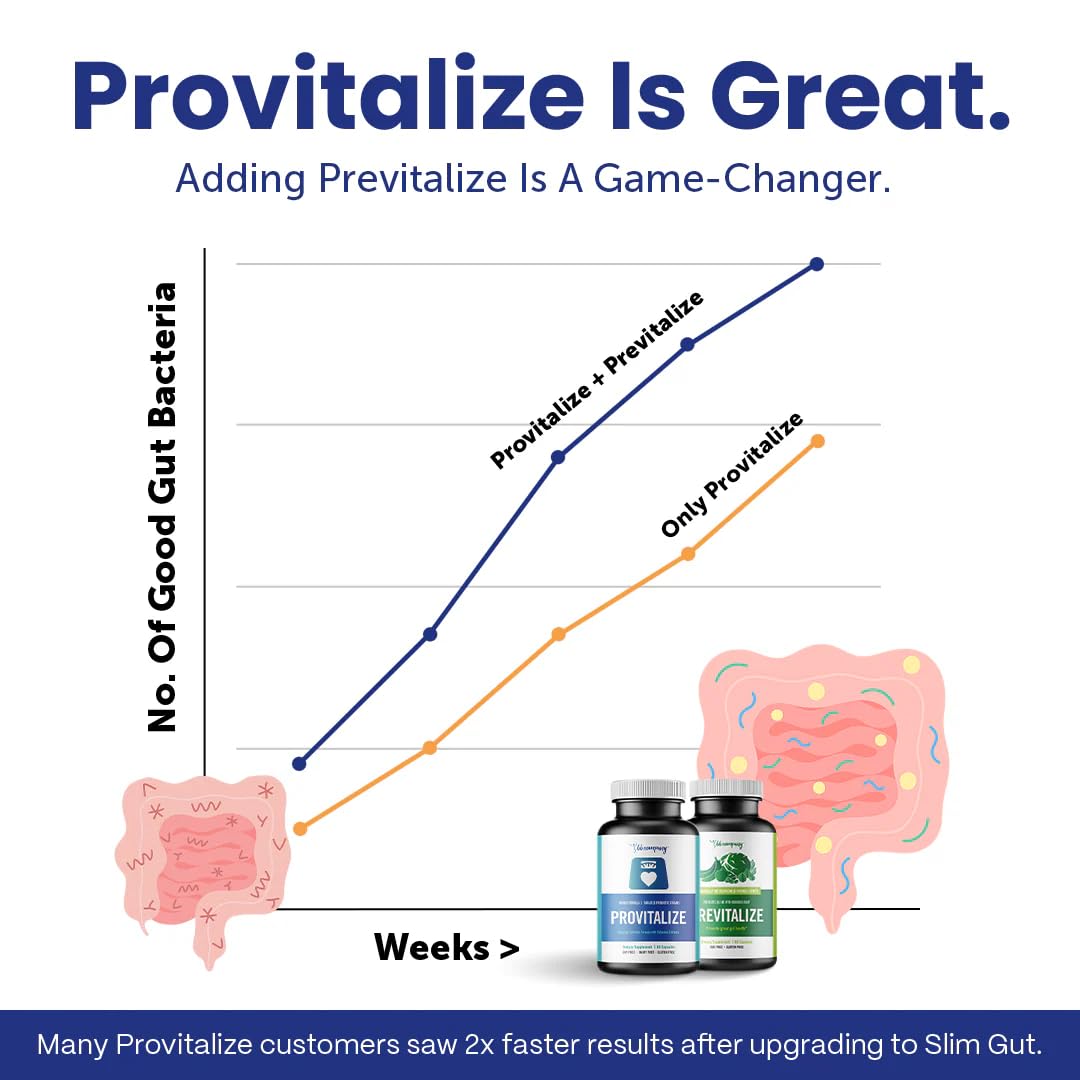 Supplement facts label detailing active probiotic strains and botanical ingredients