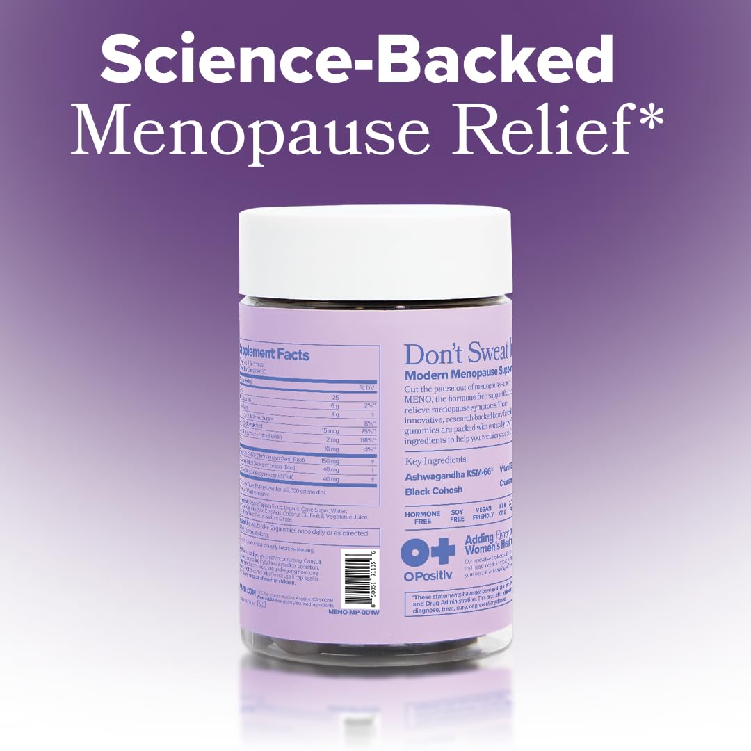 O Positiv Meno Menopause Gummies complete one month supply pack