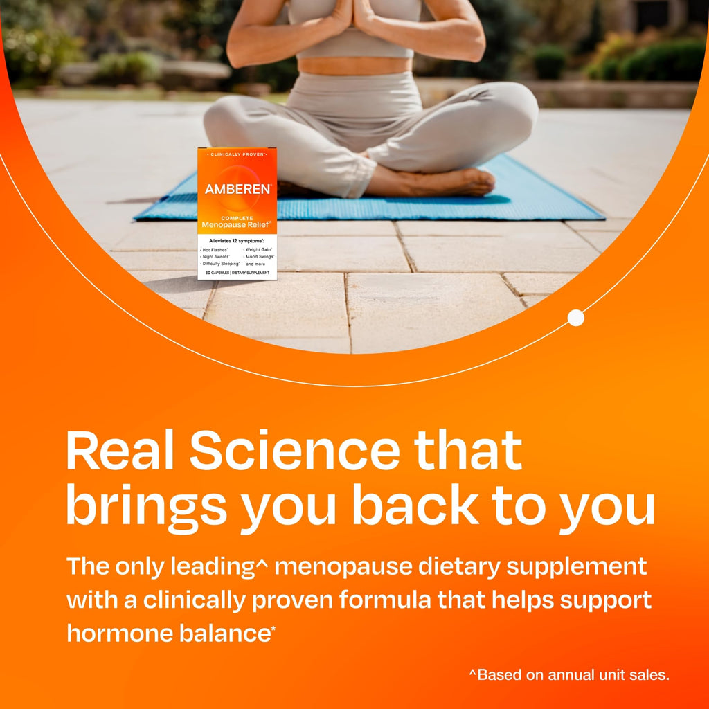 Amberen clinically proven menopause support product display