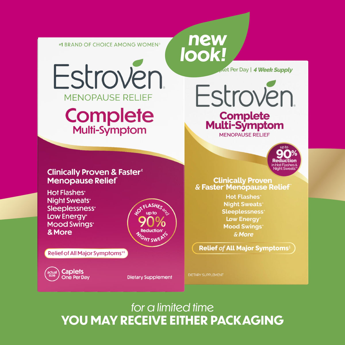 Estroven Complete supplement packaging back label details