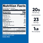 Nutricost Brewers Yeast Powder dietary supplement label details