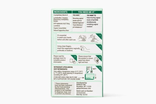 Pure Woman Pure Flora packaging showing 4 strain probiotic blend