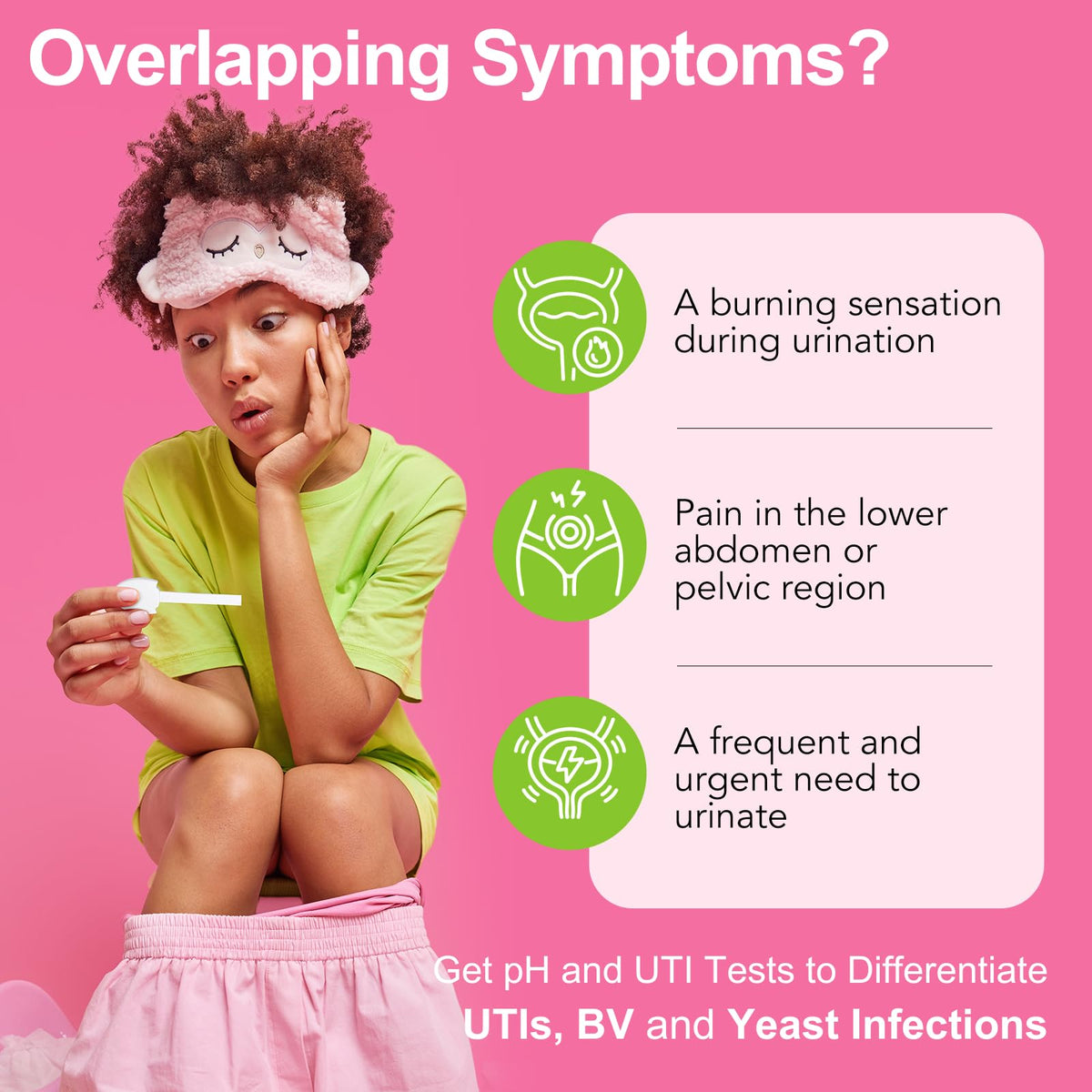 Easy@Home 8 pack test kit box showing UTI and pH strips