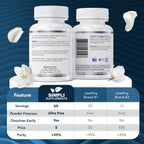 Simpli Supplements boric acid 600mg vaginal care capsules label details