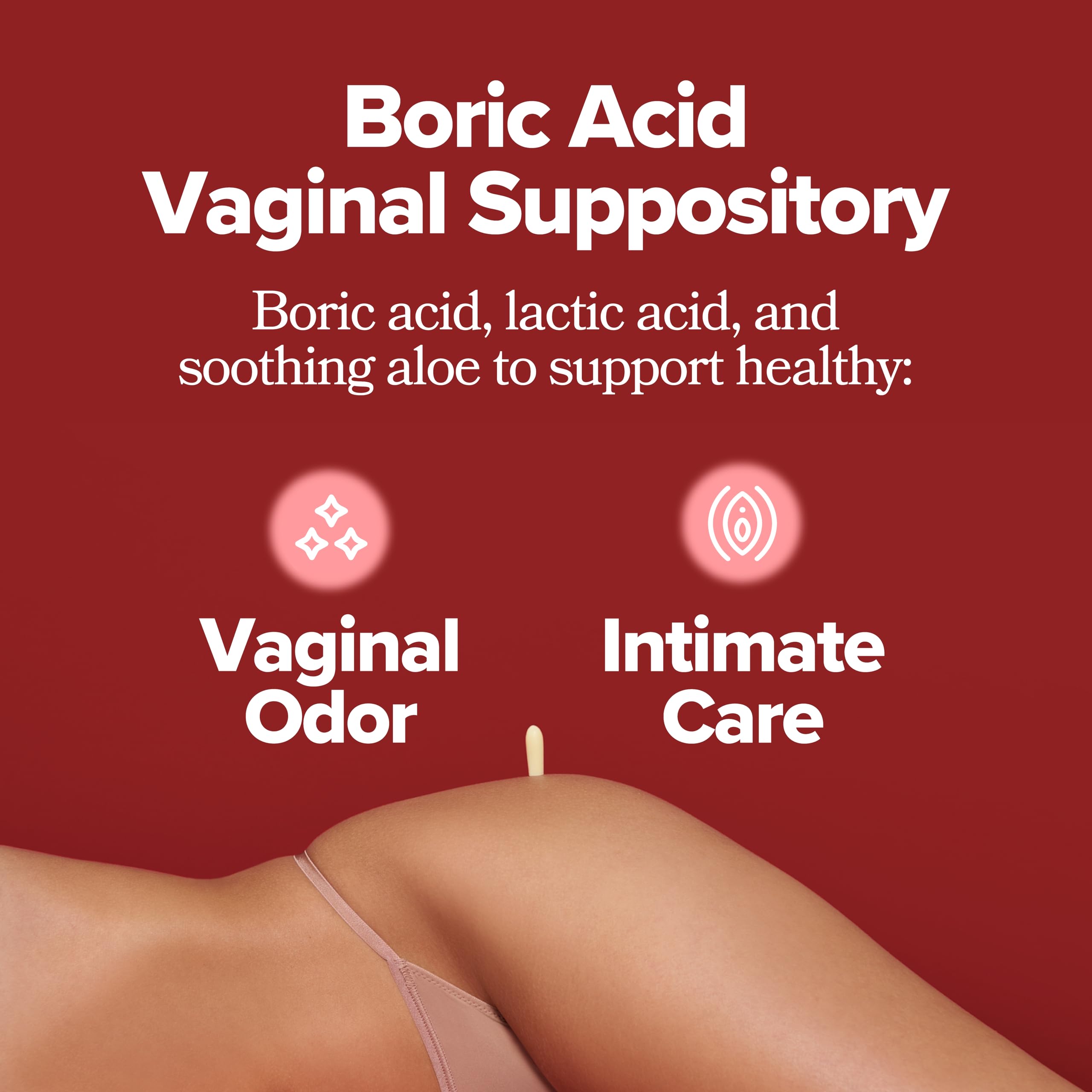 O Positiv URO Boric Acid Vaginal Suppository showing 12 count box