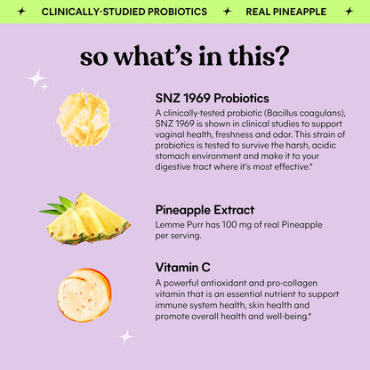 Back of Lemme Purr bottle with supplement facts
