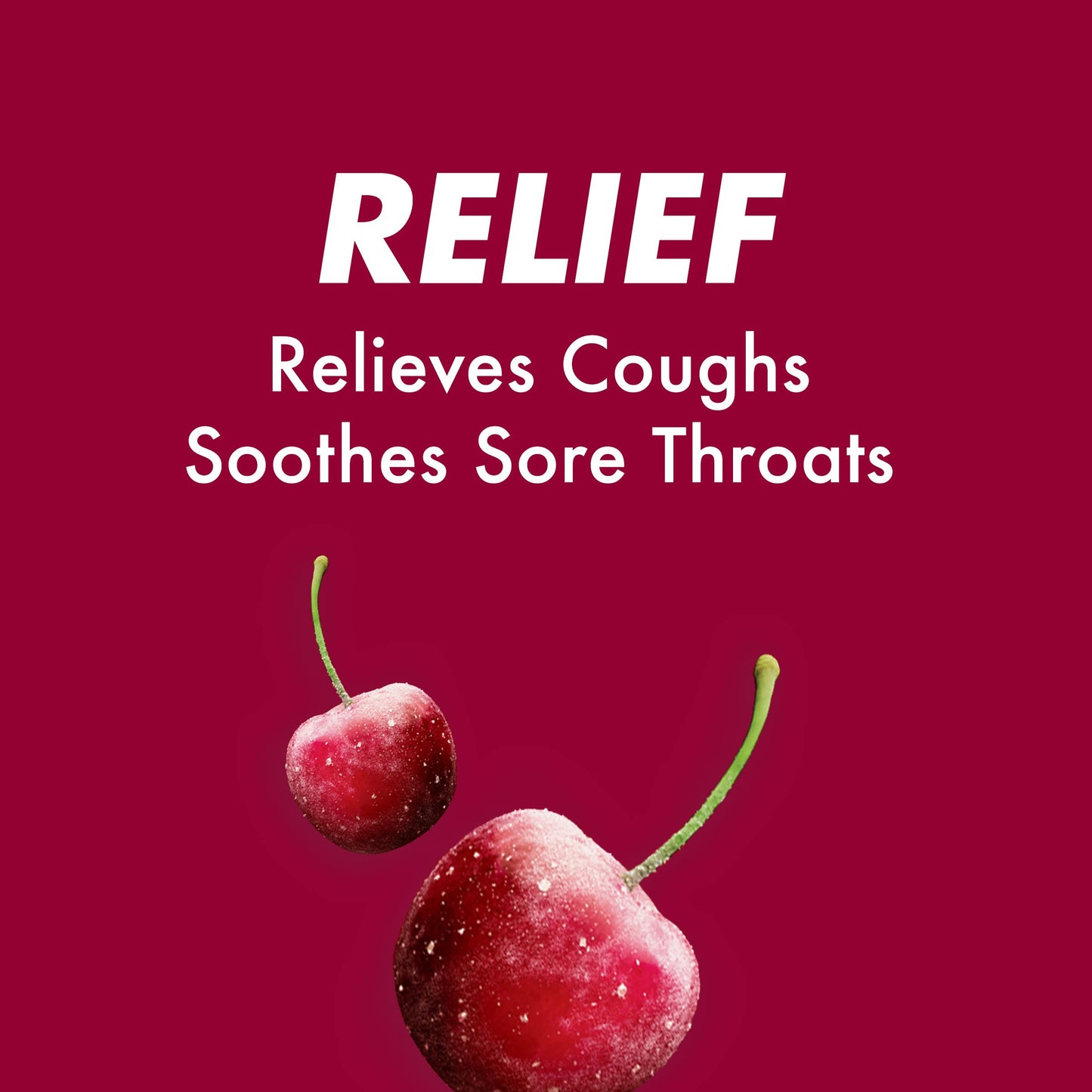 Halls Cherry menthol drops showing 5.8 mg active ingredient