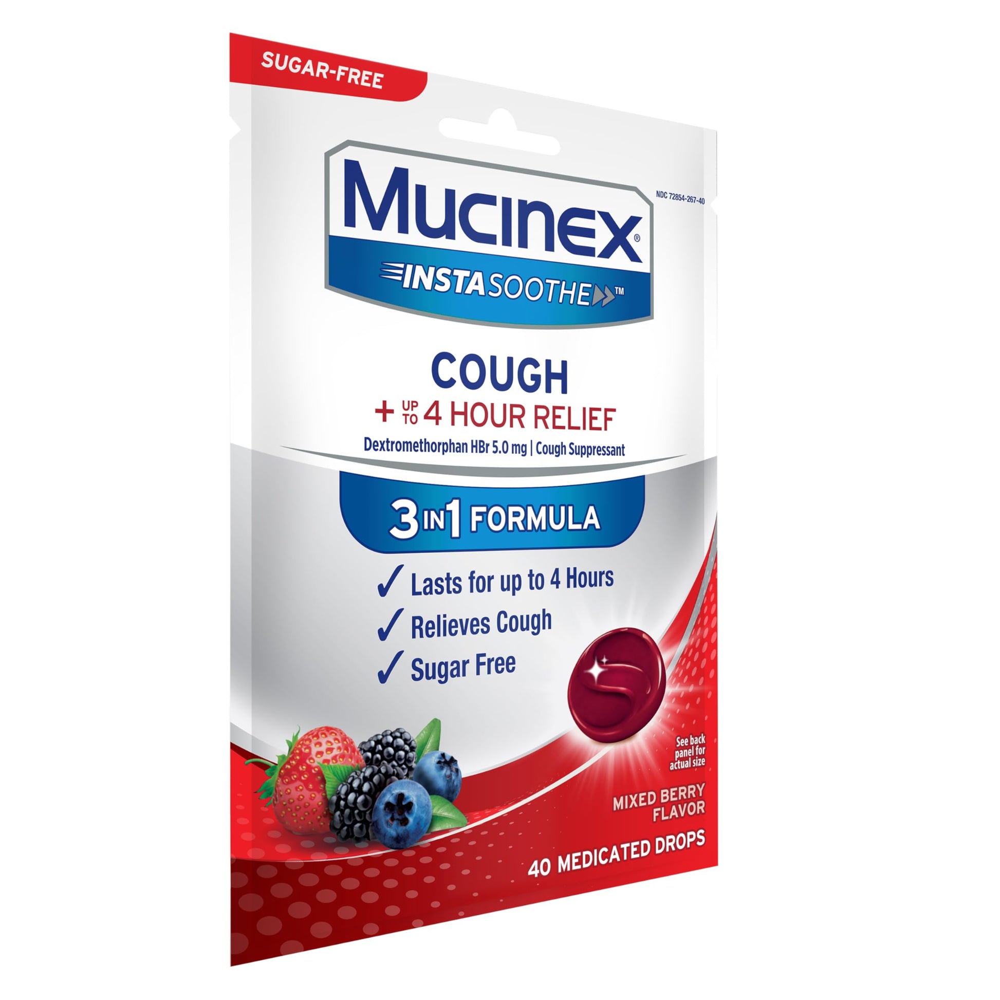 Lifestyle shot of Mucinex cough drops for travel