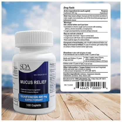 SDA Laboratories Tussin USA imported oral liquid solution for clearing mucus