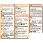 Back of the box for Robitussin honey variety pack showing precise drug facts table
