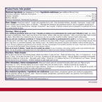 Buckley's non-drowsy cough syrup ingredient label showing ammonium carbonate and potassium bicarbonate details.