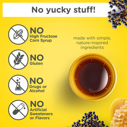 Zarbee's 4 fluid ounce children's syrup packaging highlighting Vitamin D and Zinc benefits