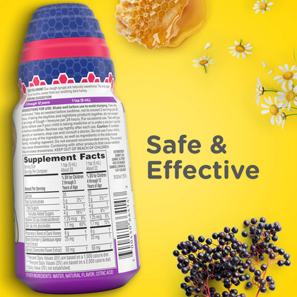 Side panel of imported Zarbee's health supplement detailing age recommendations for kids