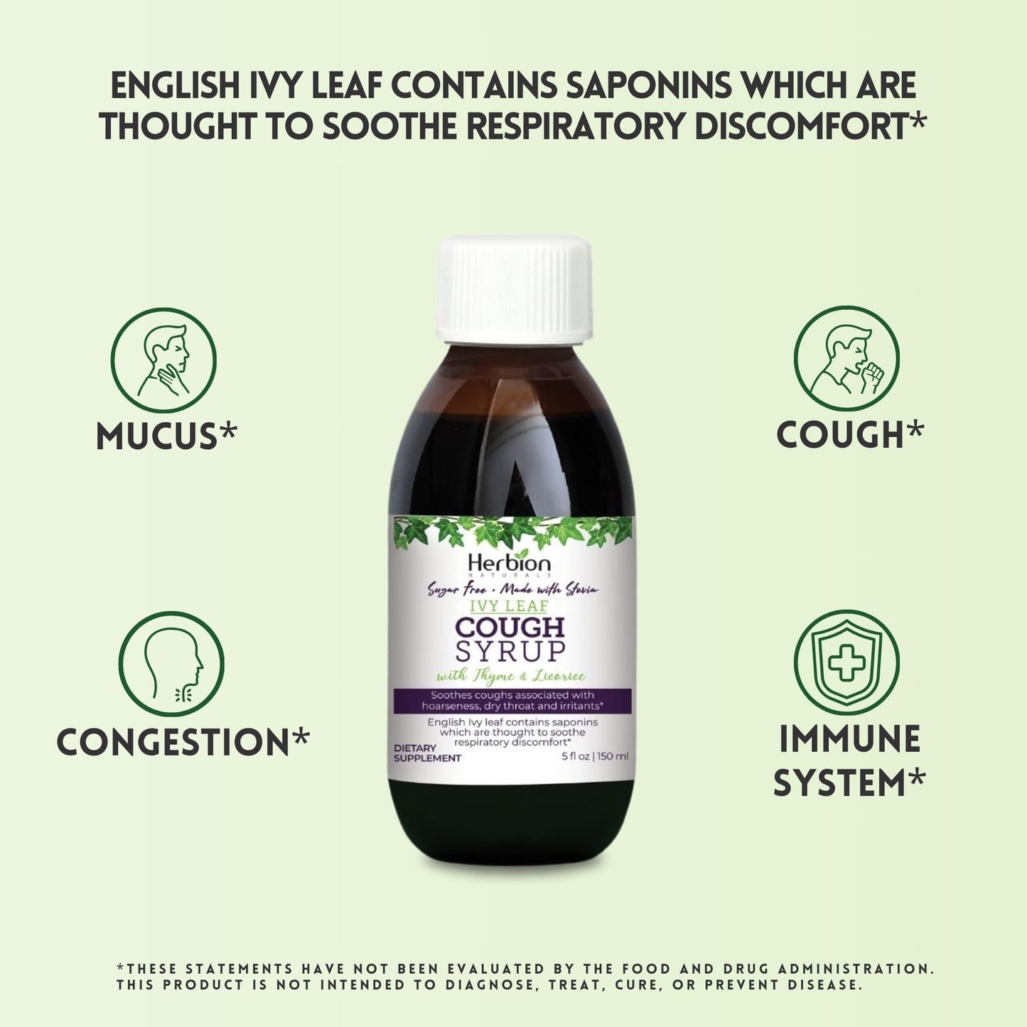 Herbion English ivy leaf thyme and licorice expectorant syrup dosage directions