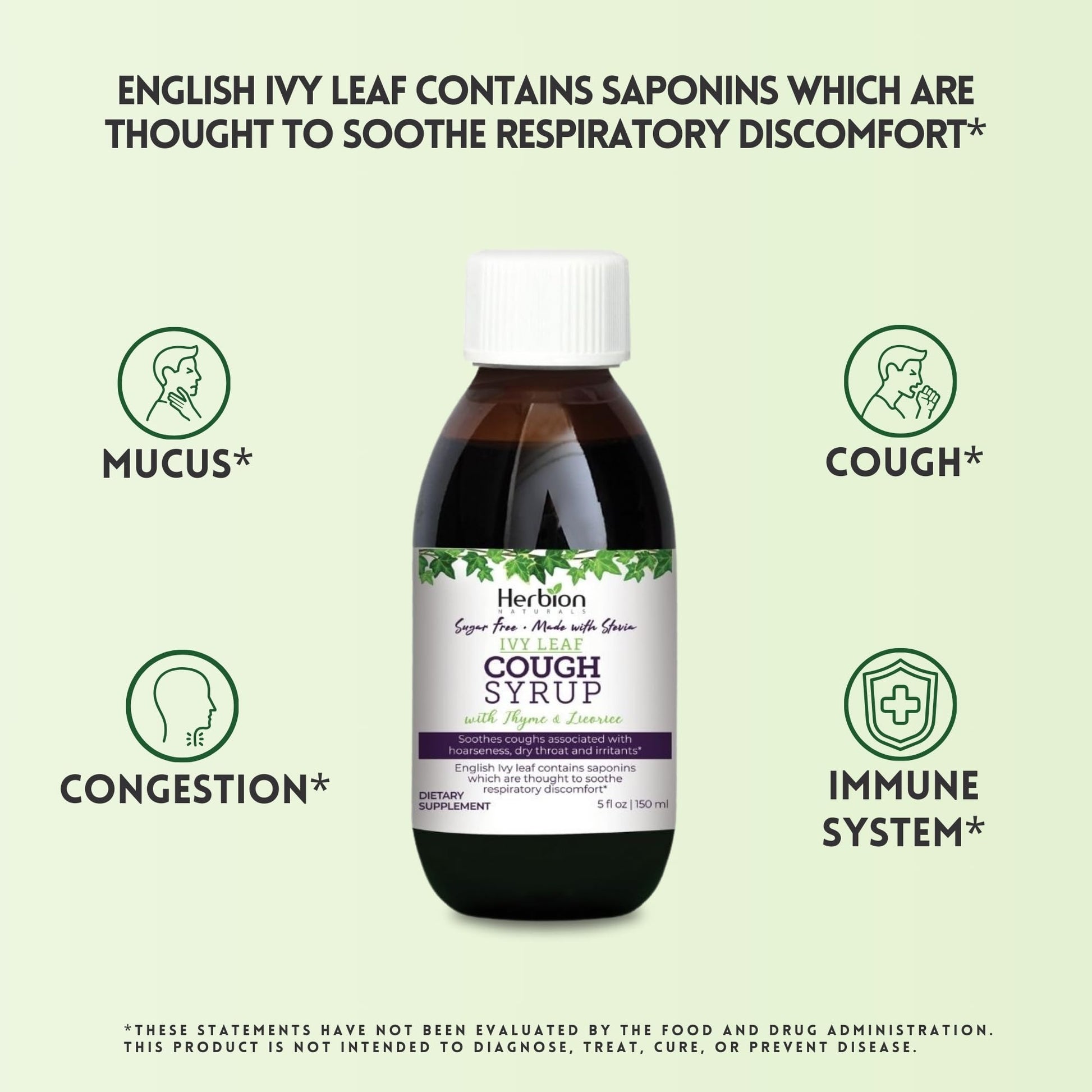 Herbion English ivy leaf thyme and licorice expectorant syrup dosage directions