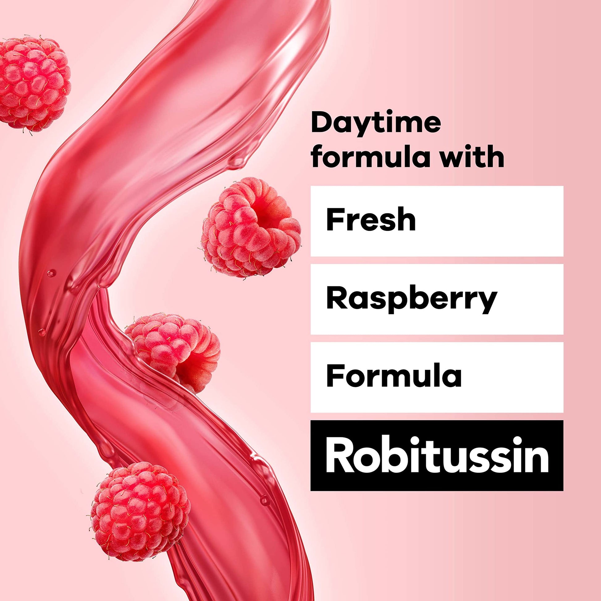 Close up of the measuring cup included with the American imported adult Robitussin cough syrup formula.