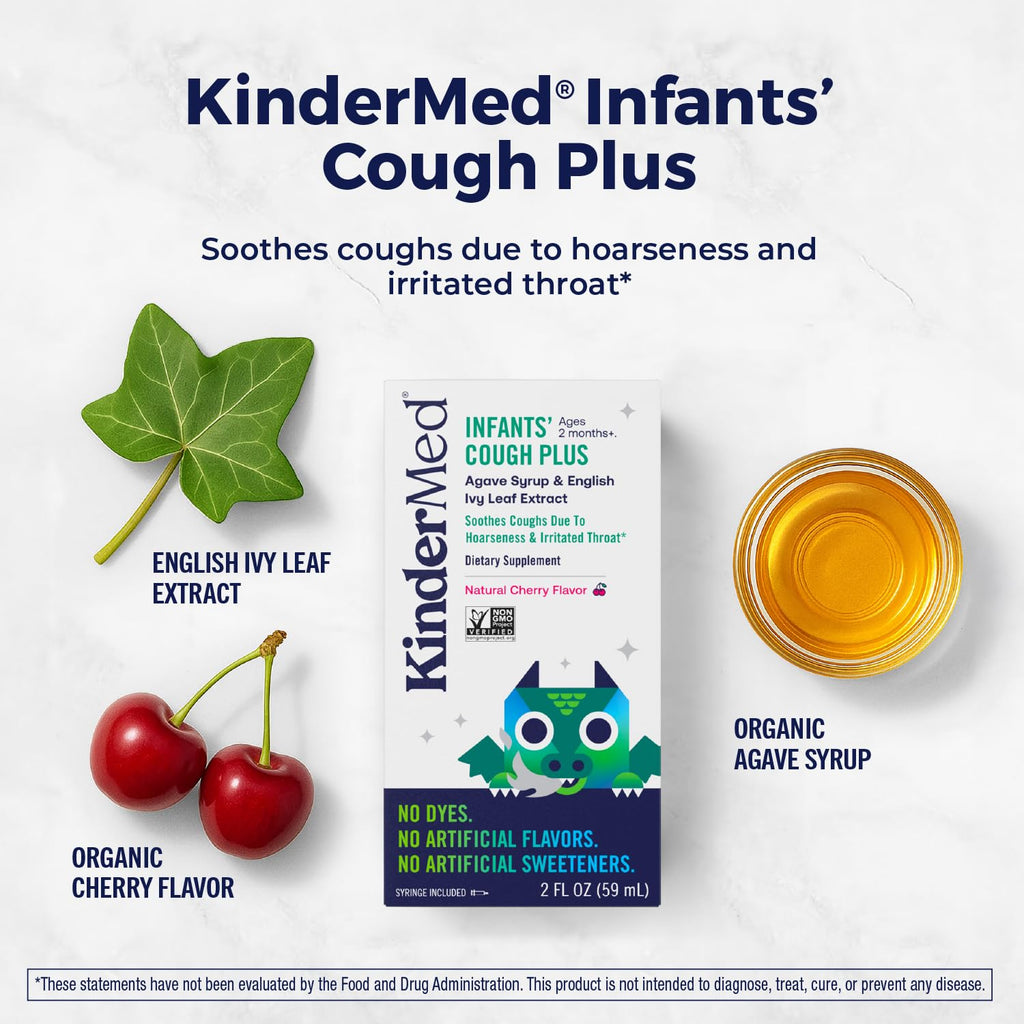 KinderMed infant oral dosing syringe included inside the dual pack medicine box