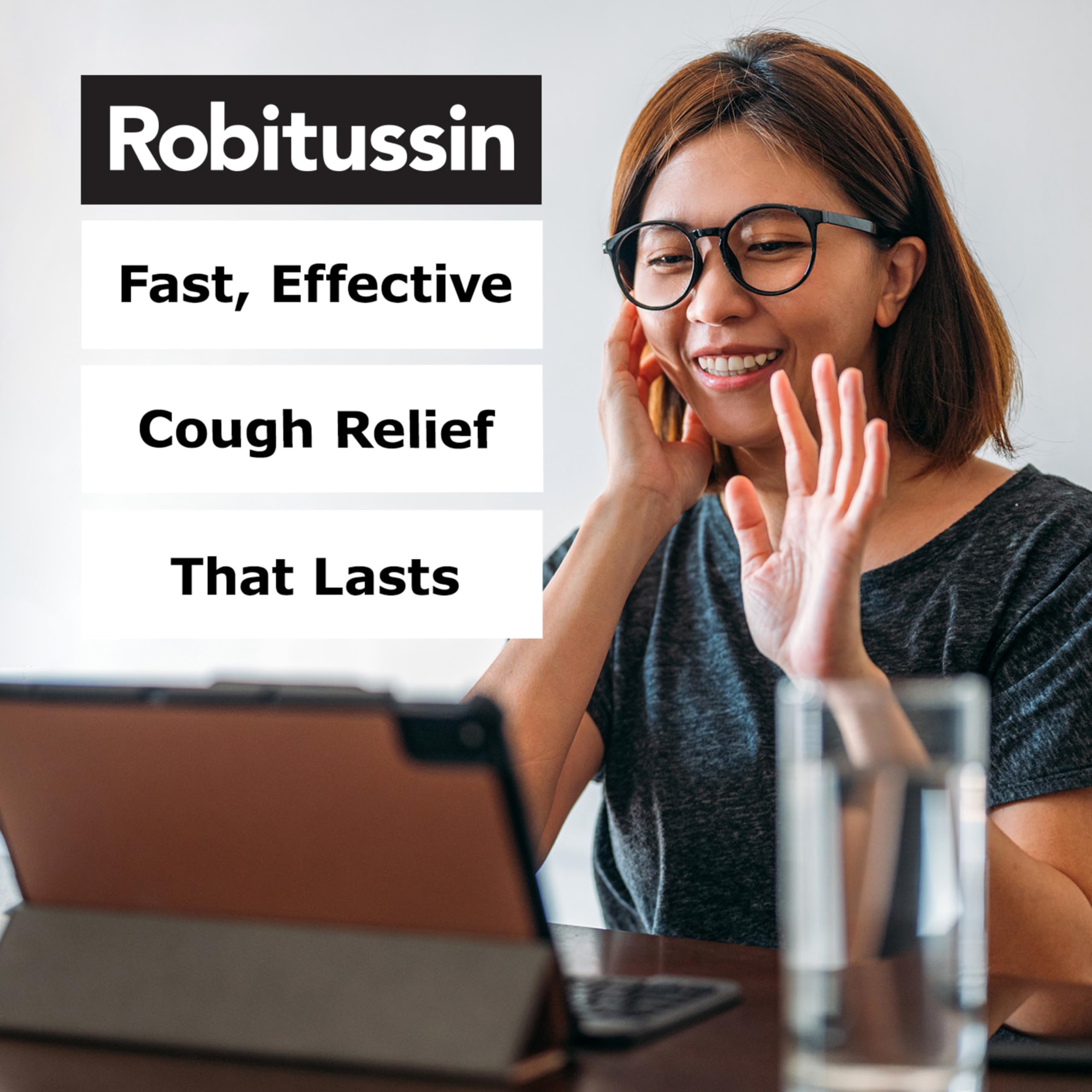 Robitussin 12 Hour extended release tablets drug facts and ingredient label information.