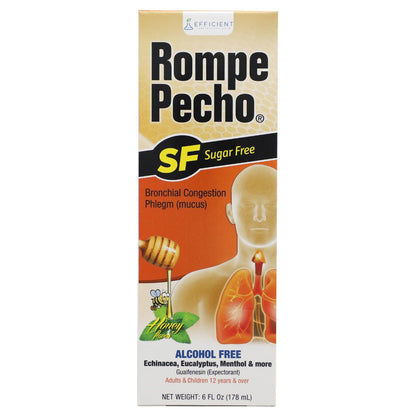 Rompe Pecho SF 6 Fluid Ounces bottle showing authentic USA import labeling
