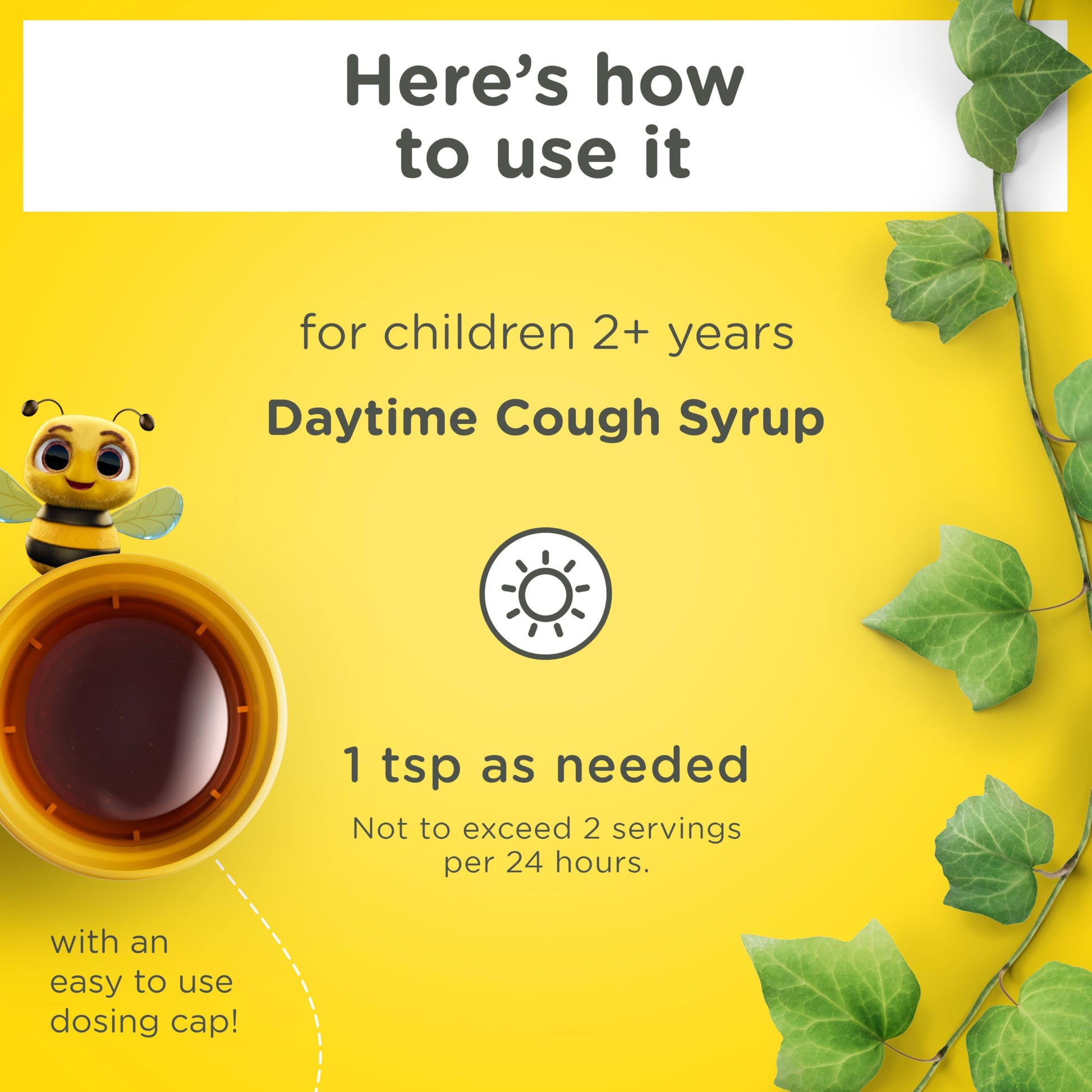 Packaging of Zarbee's children's mixed berry flavored daytime liquid supplement