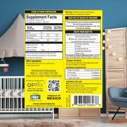 Resfriol-Ito infant cough relief box showing age recommendations of two months plus.