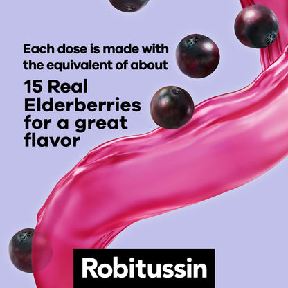 Robitussin Maximum Strength cough suppressant and expectorant liquid for adults dosage information