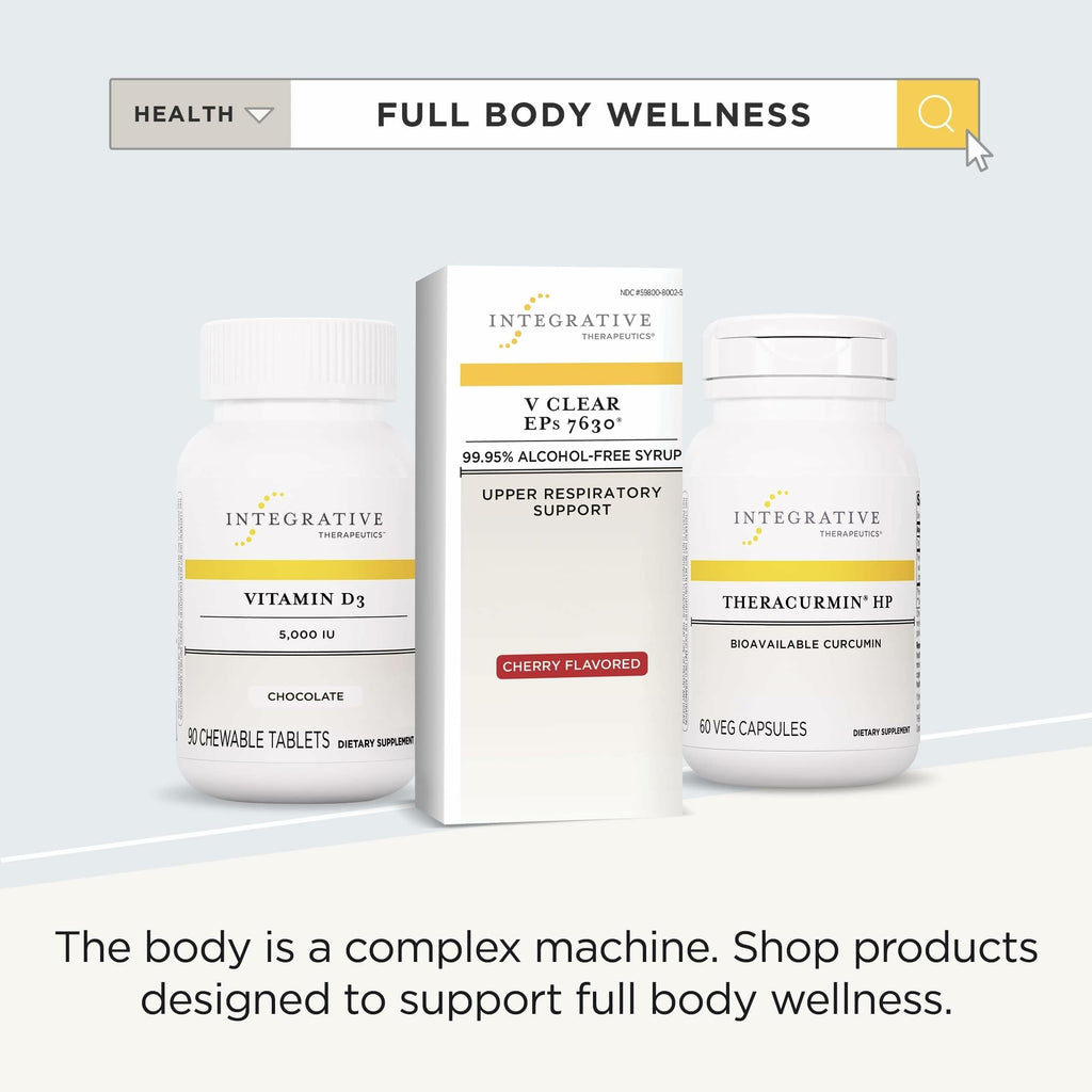 Authentic Integrative Therapeutics EPs 7630 formula container highlighting alcohol free syrup