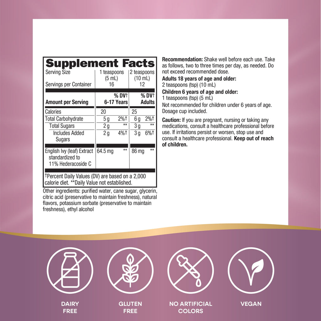 Authentic imported Nature's Way lung and bronchial passageway health liquid formula