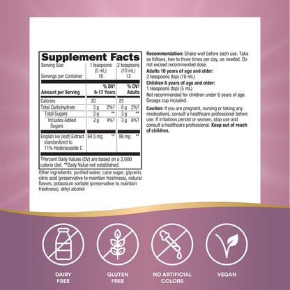 Authentic imported Nature's Way lung and bronchial passageway health liquid formula