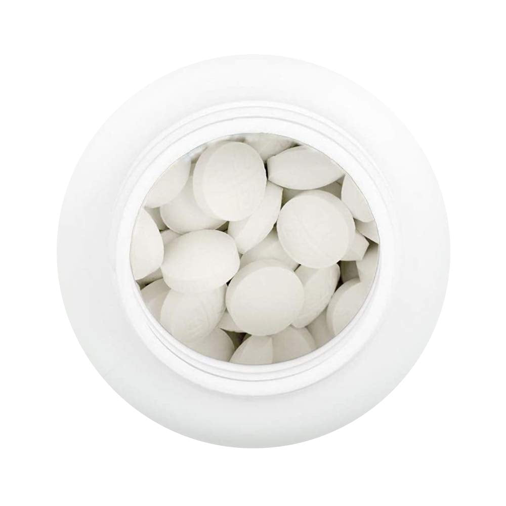 HealthA2Z Mucus Relief dye free tablets bottle cap and safety seal inspection view