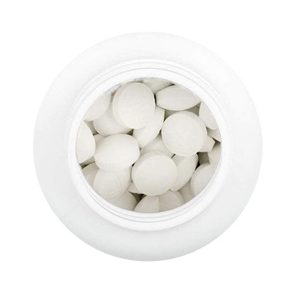 HealthA2Z Mucus Relief dye free tablets bottle cap and safety seal inspection view