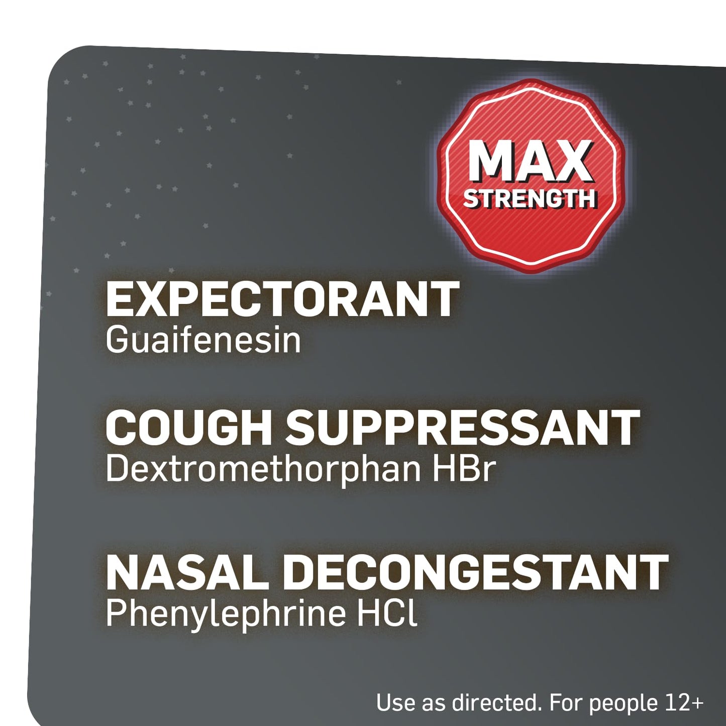 TUKOL maximum strength dry cough liquid medicine bottle display graphics