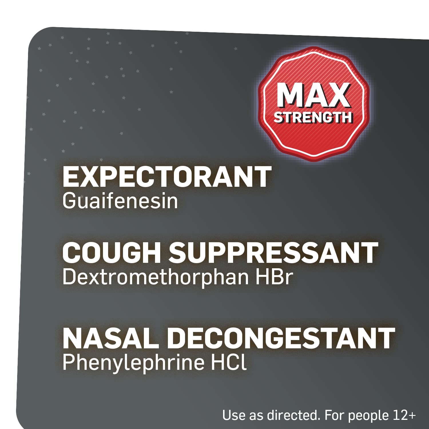 TUKOL maximum strength dry cough liquid medicine bottle display graphics