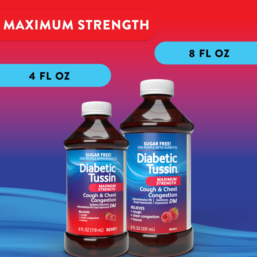 Dextromethorphan and Guaifenesin liquid cough suppressant for chest mucus clearance
