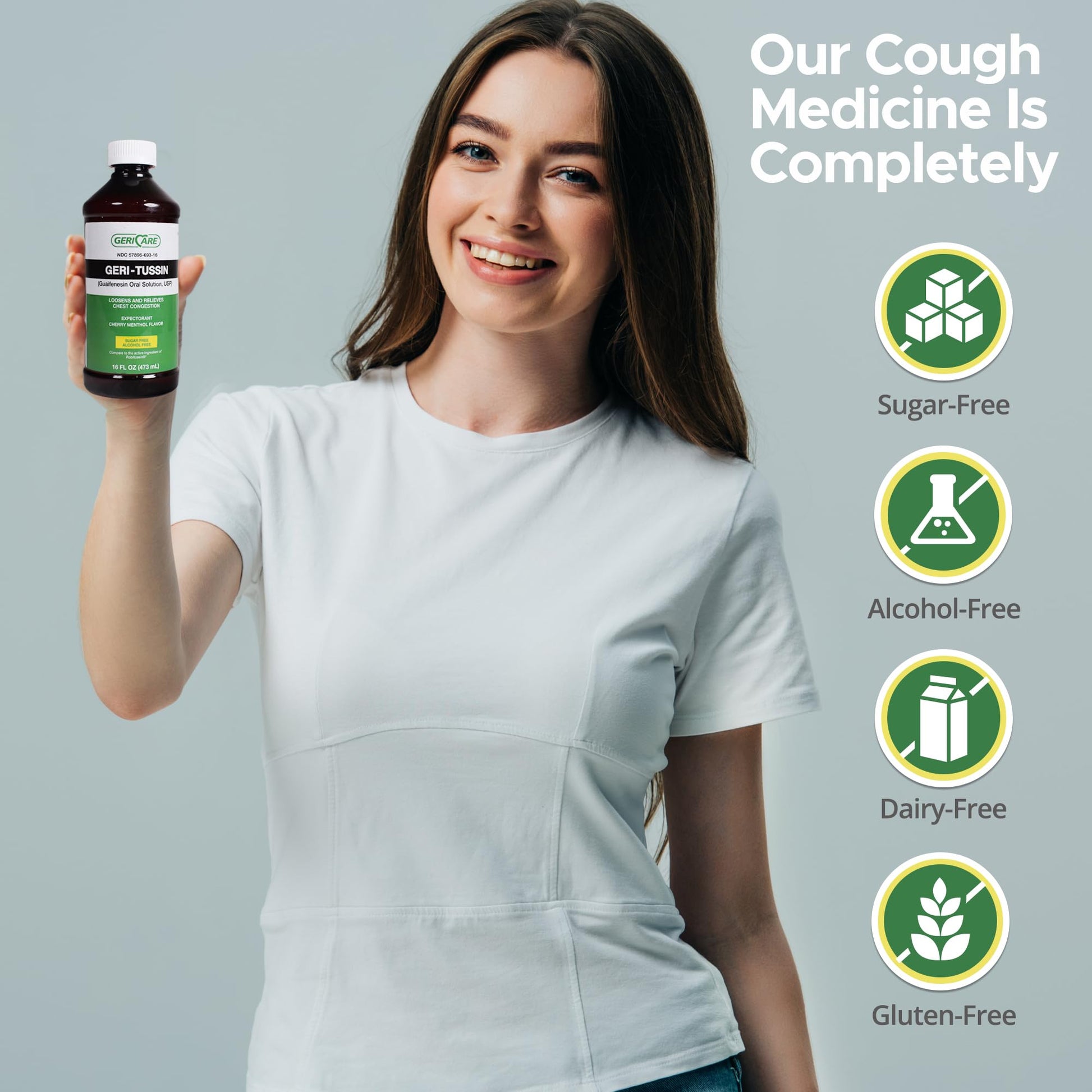 GeriCare Geri-Tussin adult strength cough and cold relief syrup directions for use