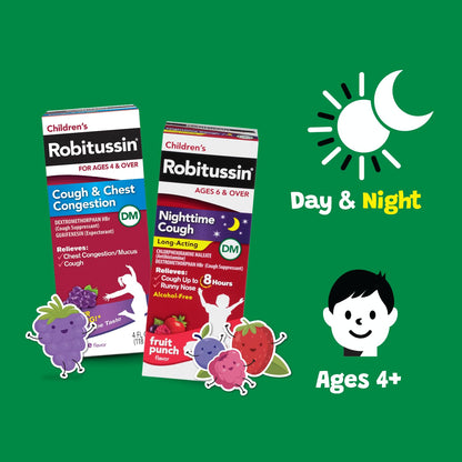 Authentic imported USA pediatric cough expectorant and suppressant value duo pack