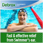 Side profile of Debrox ear care product retail box