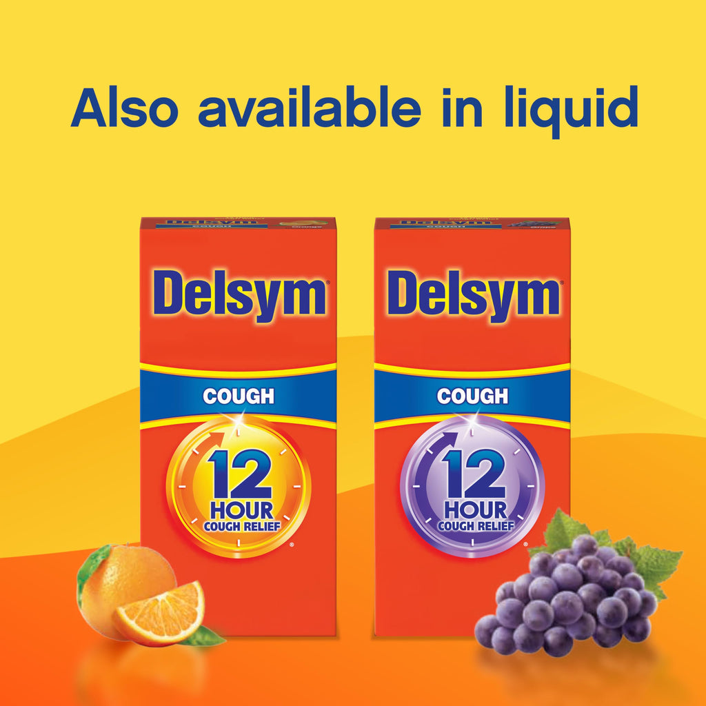 Authentic USA imported Delsym daytime and nighttime cough suppression tablets