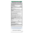 Safetussin DM sugar free expectorant mucus relief liquid bottle back label showing complete drug facts and usage instructions