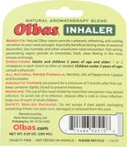 Olbas imported herbal remedy nasal inhaler pack of six side view showing details