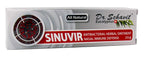 Close up view of the application directions and product benefits printed on the Dr. Schavit nasal ointment box.