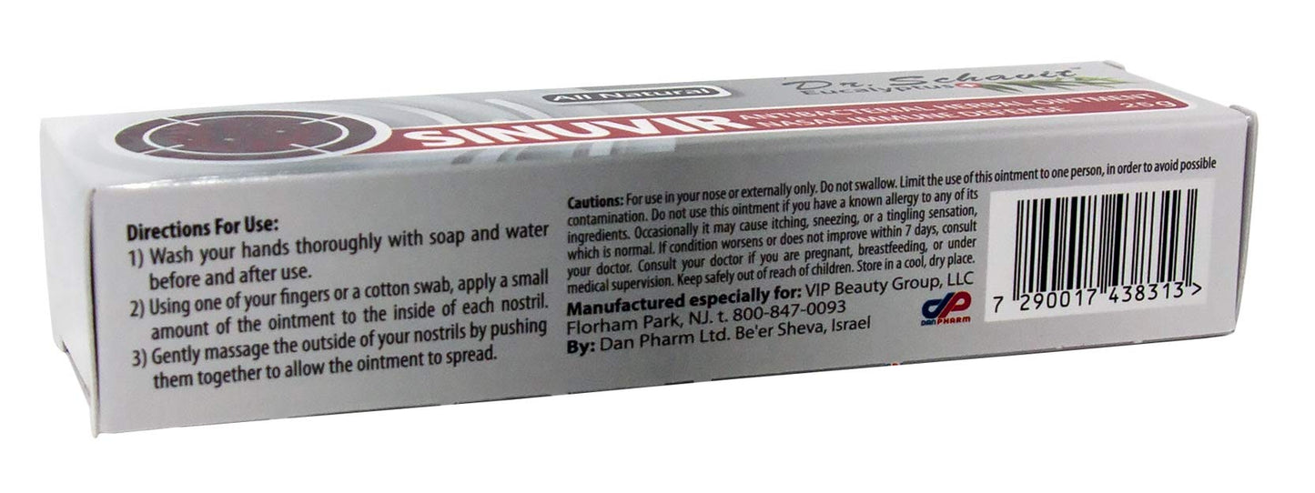 Authentic Dr. Schavit Eucalyptus plus sinus congestion care product imported from the USA for Indian consumers.